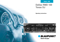 Blaupunkt Dallas-RMD-169 - Owners Manual 